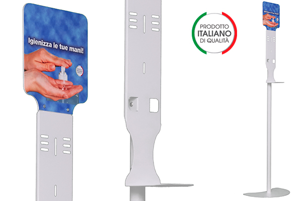 Sthand 1390 fisso Piantana fissa per igienizzazione delle mani tramite dispenser